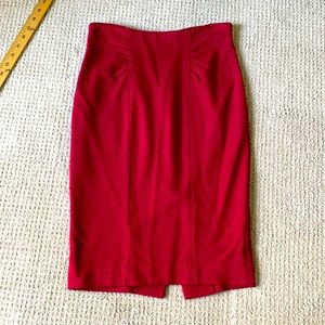 Bebe red pencil skirt size 2